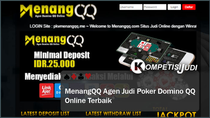 MenangQQ Agen Judi Poker Domino QQ Online Terbaik